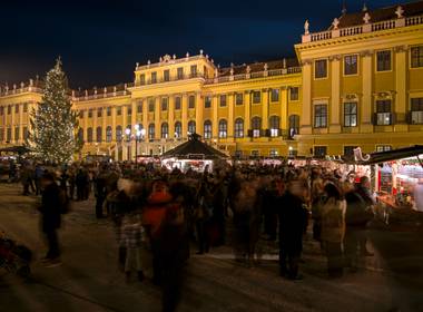 Christmas market in Schönbrunn