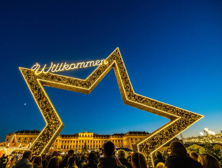 Christmas market in Schönbrunn 