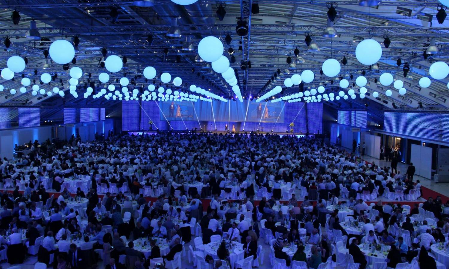 Veranstaltung in einem großen Eventsaal in Linz 