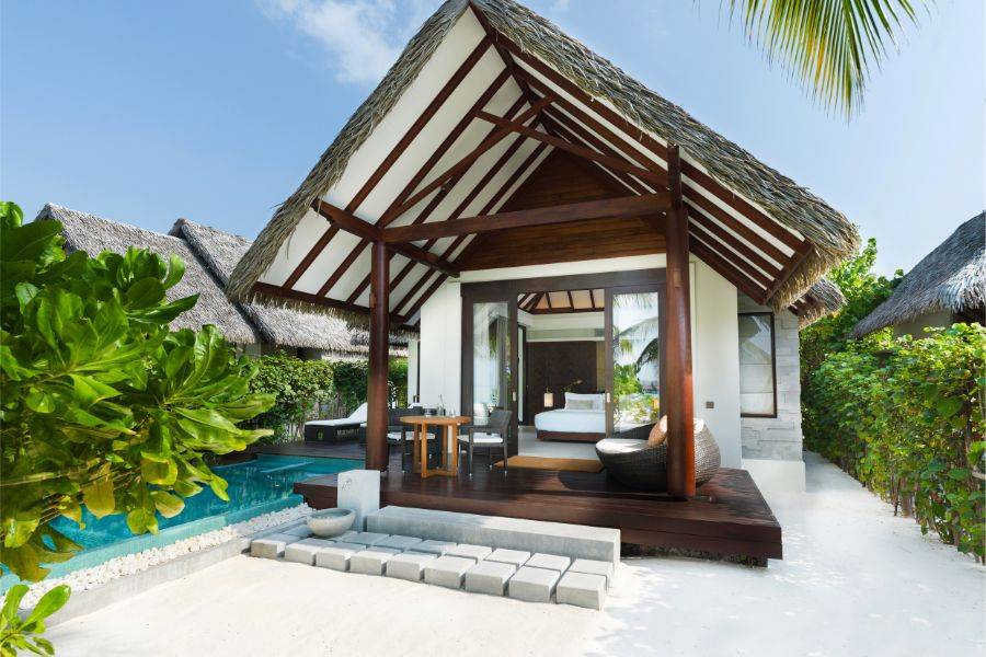Eine der wunderschönen Beach Pool Villas. 