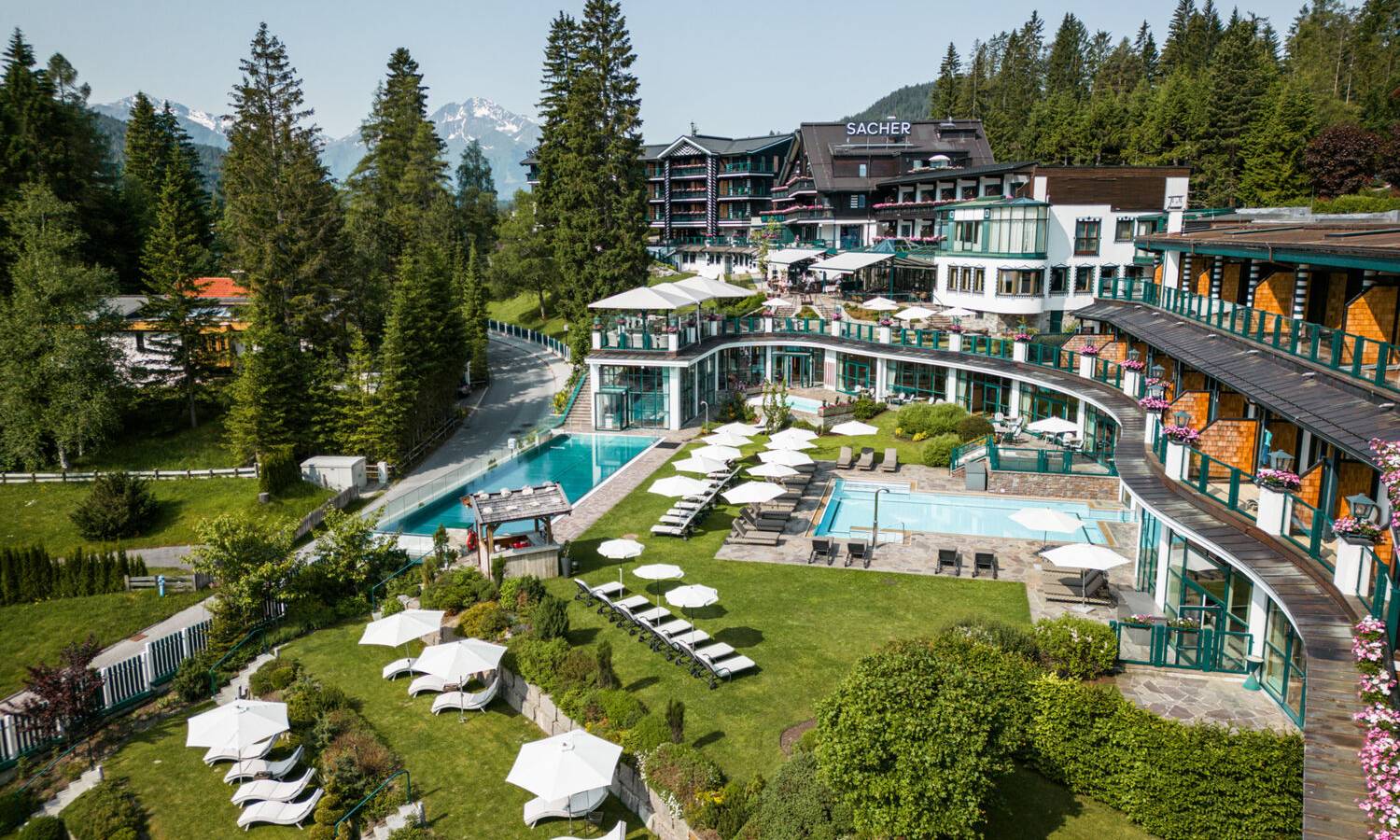 Außenansicht vom Hotel Alpin Resort Sacher