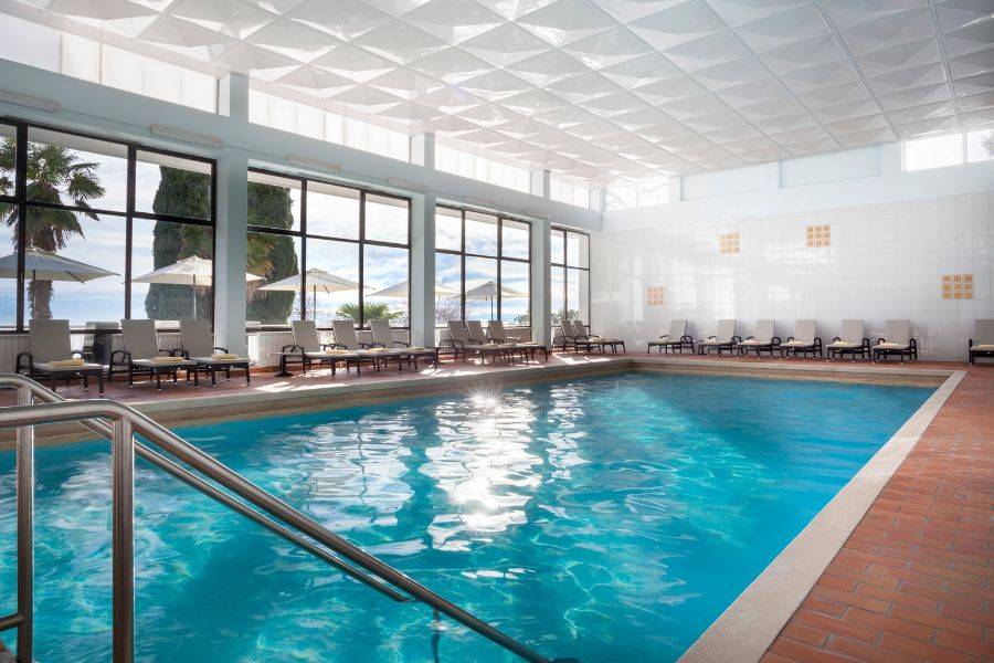 Die Poolanlage des Hotels.