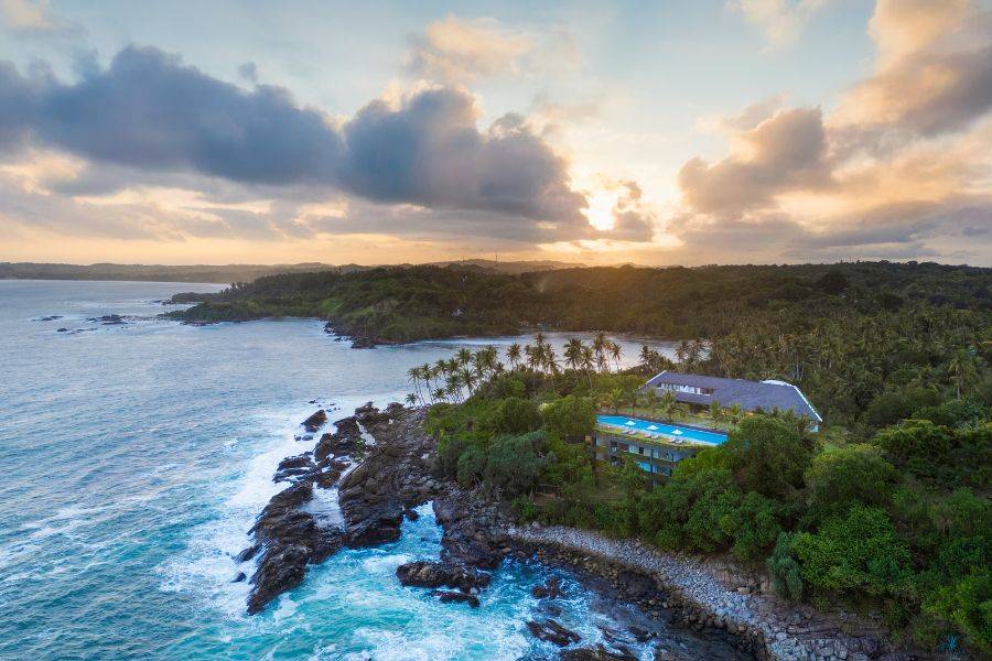 Uga Prāva Boutique Resort an der Südküste Sri Lankas direkt am Meer.