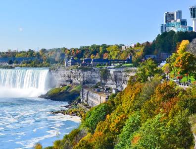 Die majestätischen Niagara Fälle.