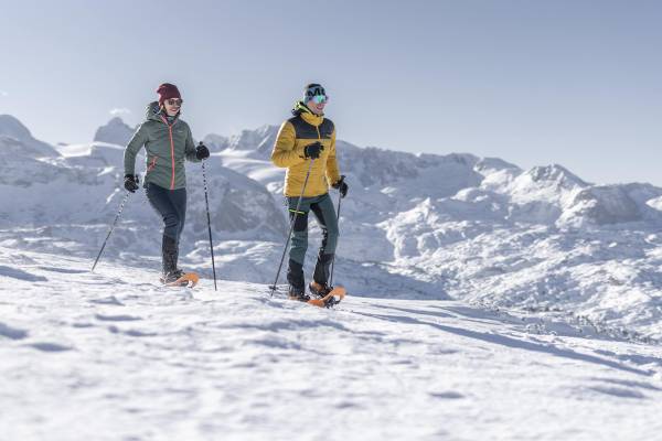 © OÖ Tourismus/Michael Gössinger Schneeschuh Glück