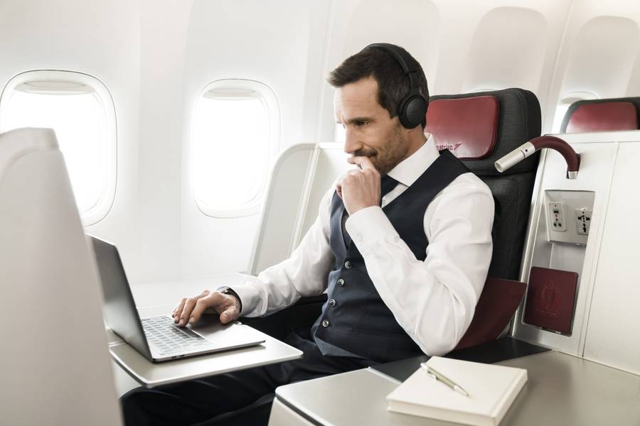 Reisen in der Business-Class von Austrian Airlines
