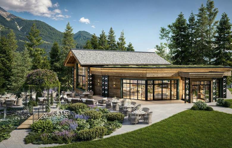 Außenansicht vom Hotel Alpin Resort Sacher